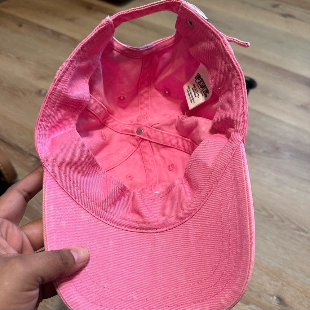 Pink Baseball Cap with Dog Logo - Picture 6 of 6